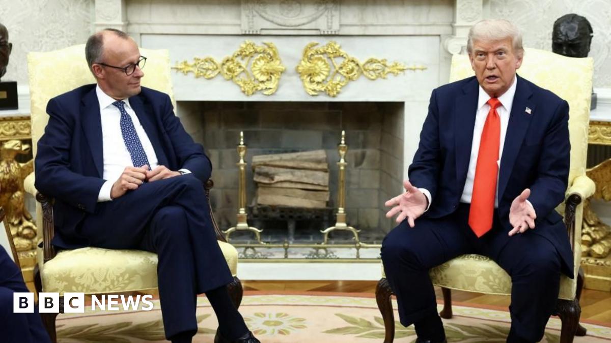 Trump meets with Germany's Merz in Oval Office