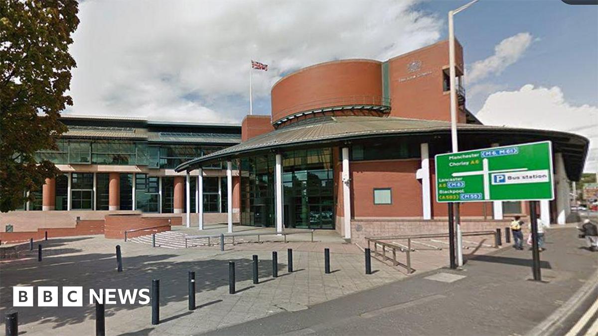 The exterior of Preston Crown Court in Preston.