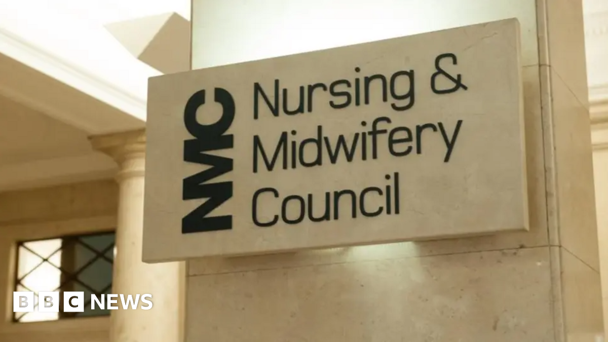 A marble block with the words Nursing and Midwifery Council written on it.
