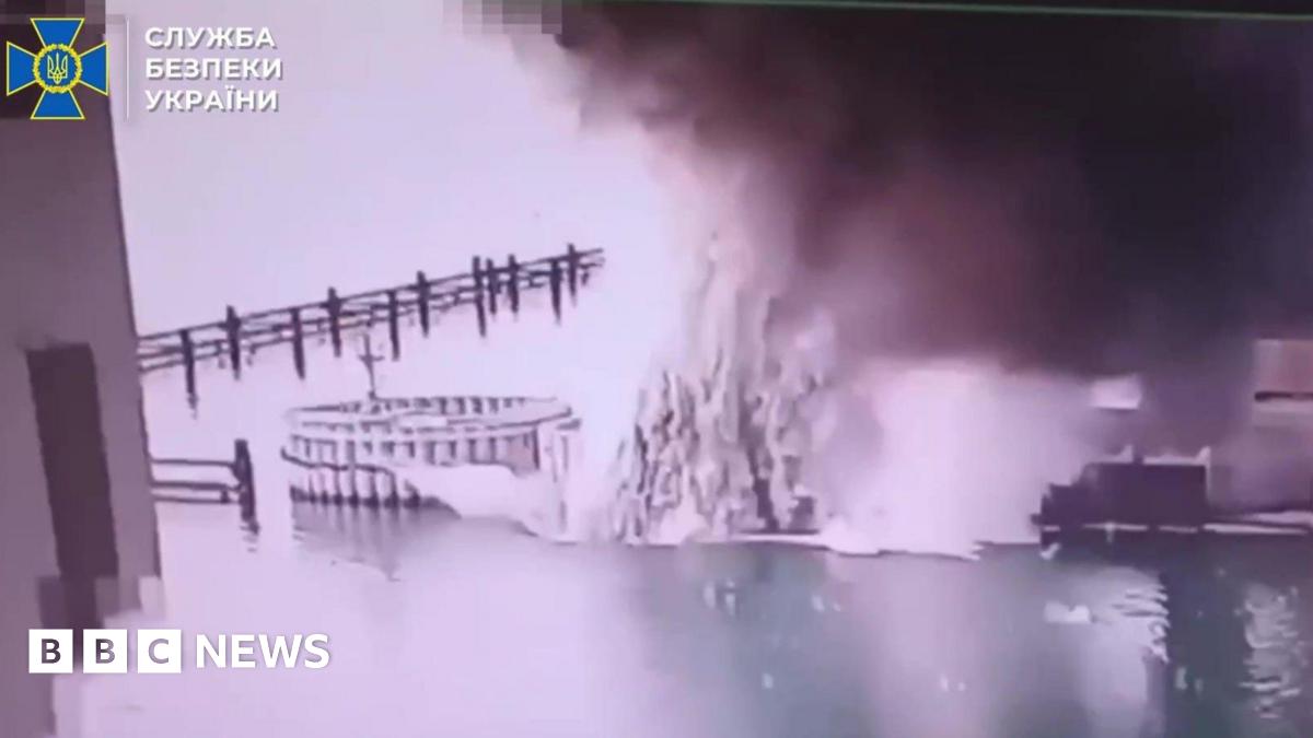 Russia closes Crimea bridge hours after Ukraine underwater strike