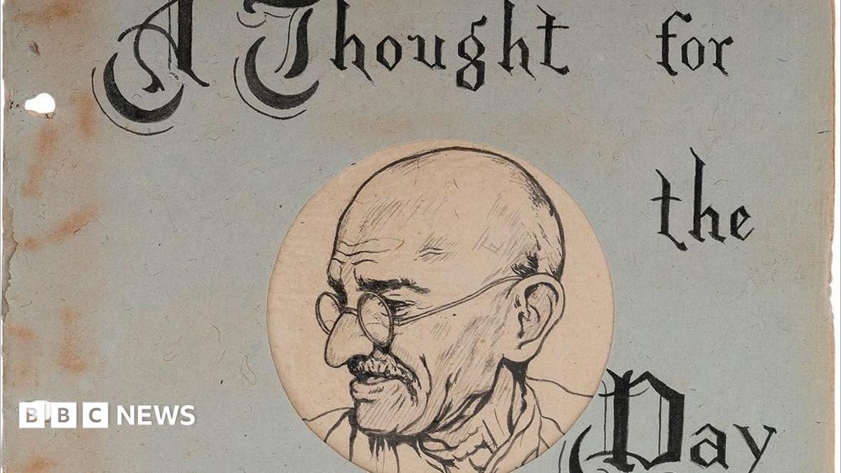 Gandhi's handwritten notes on life sold for $1.69m at Indian auction