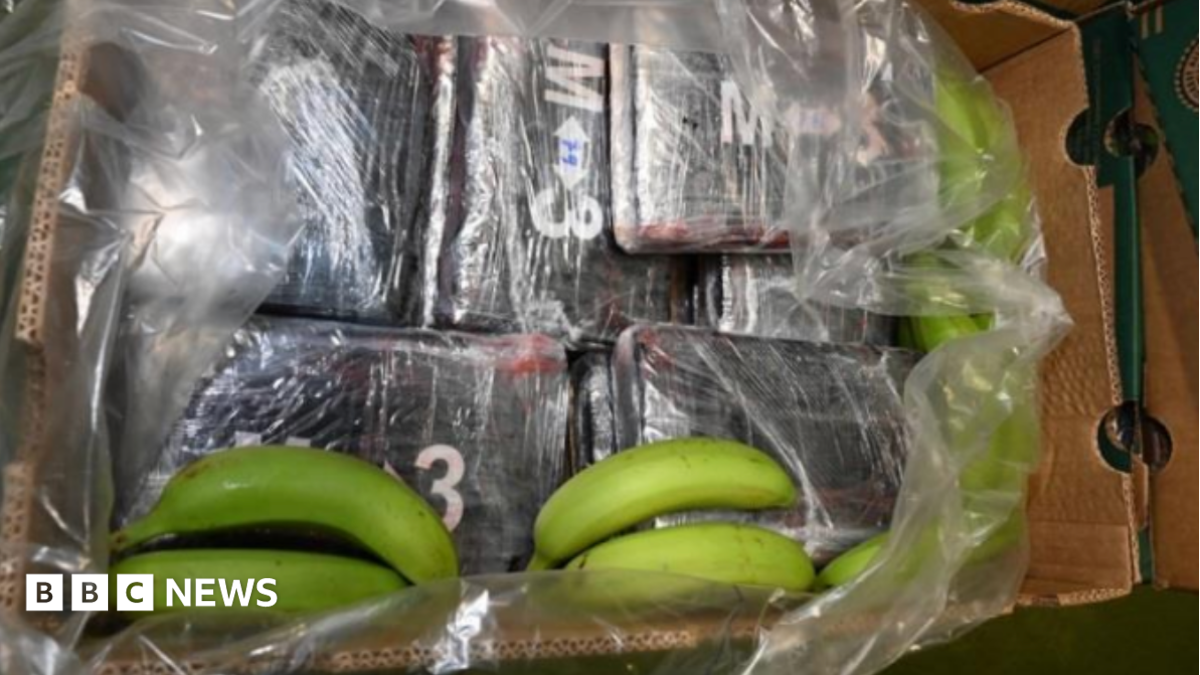 Cocaine worth £232m found in banana shipment