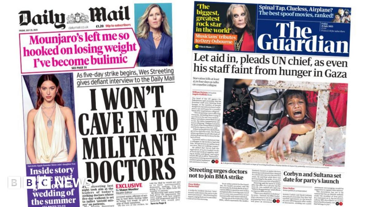 'Threat to NHS from strikes' and 'UK must do more on Gaza'