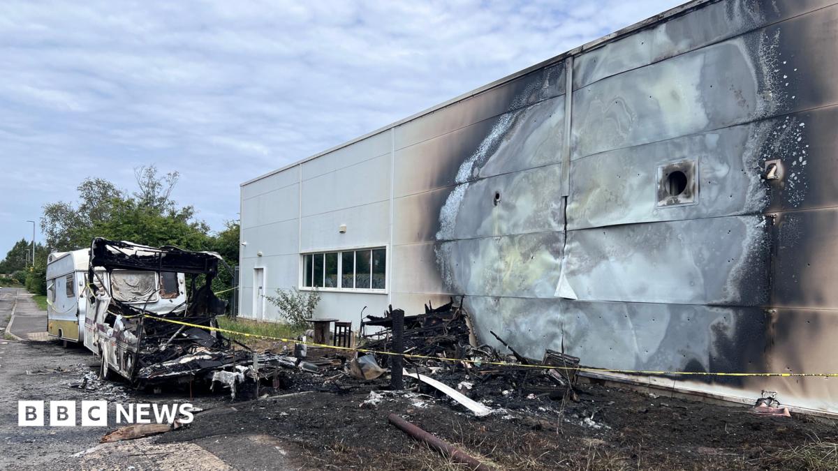 glastonbury tesco fire