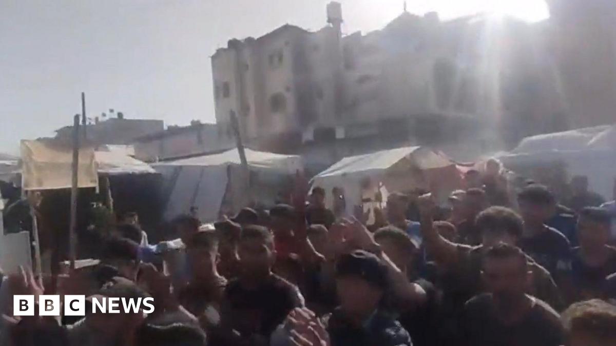 Anti-Hamas protest in Khan Younis, southern Gaza