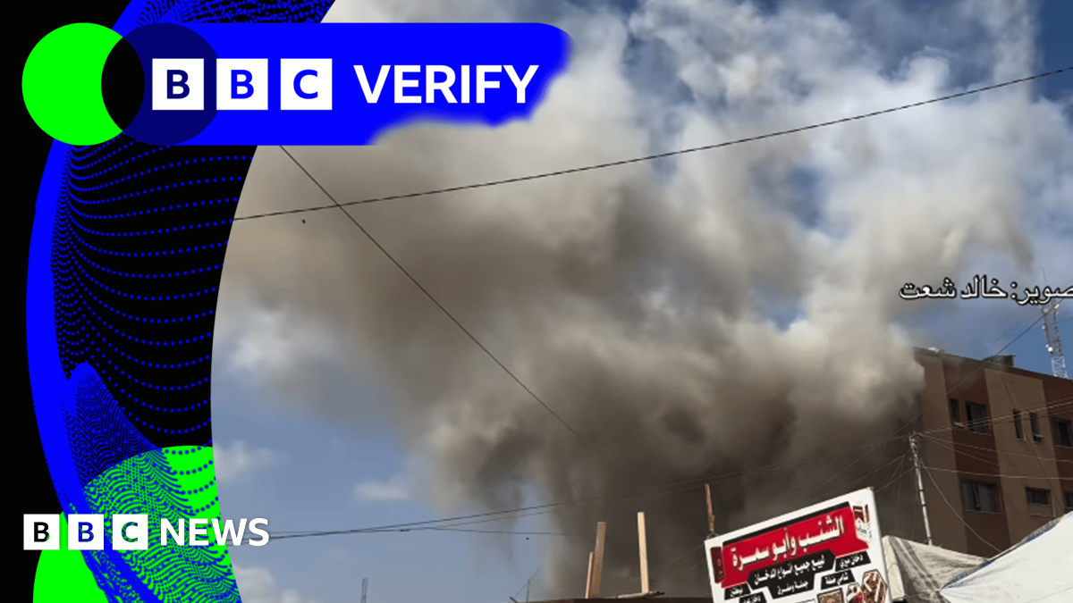 BBC Verify Live: Gaza hospital strike investigated and fact-checkers assess Farage migration speech thumbnail