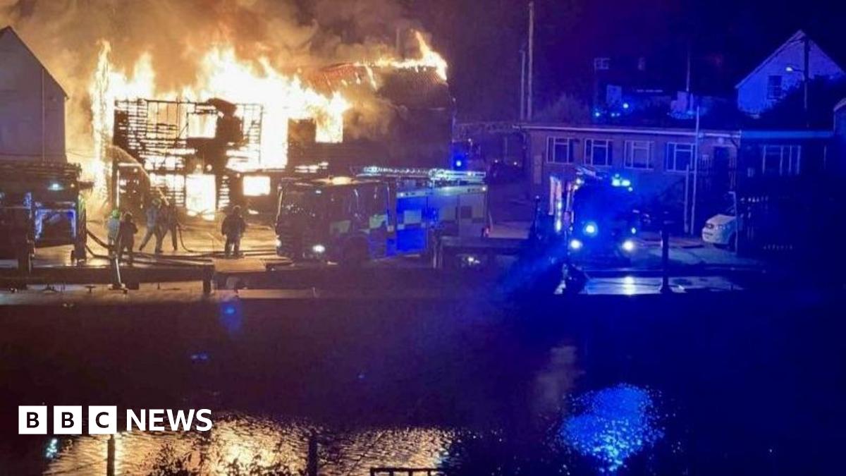Fire rips through industrial building in Standard Quay, Faversham