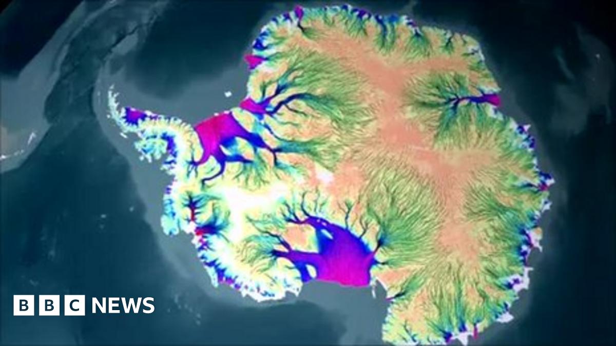 Map tracks Antarctica on the move - BBC News