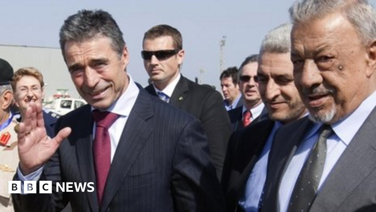 Nato Chief Rasmussen Proud As Libya Mission Ends Bbc News