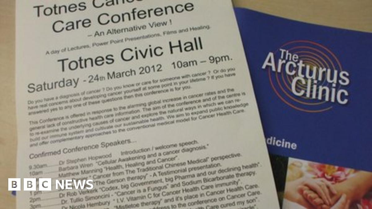 'Baking soda' cancer treatment doctor not at Totnes meeting BBC News