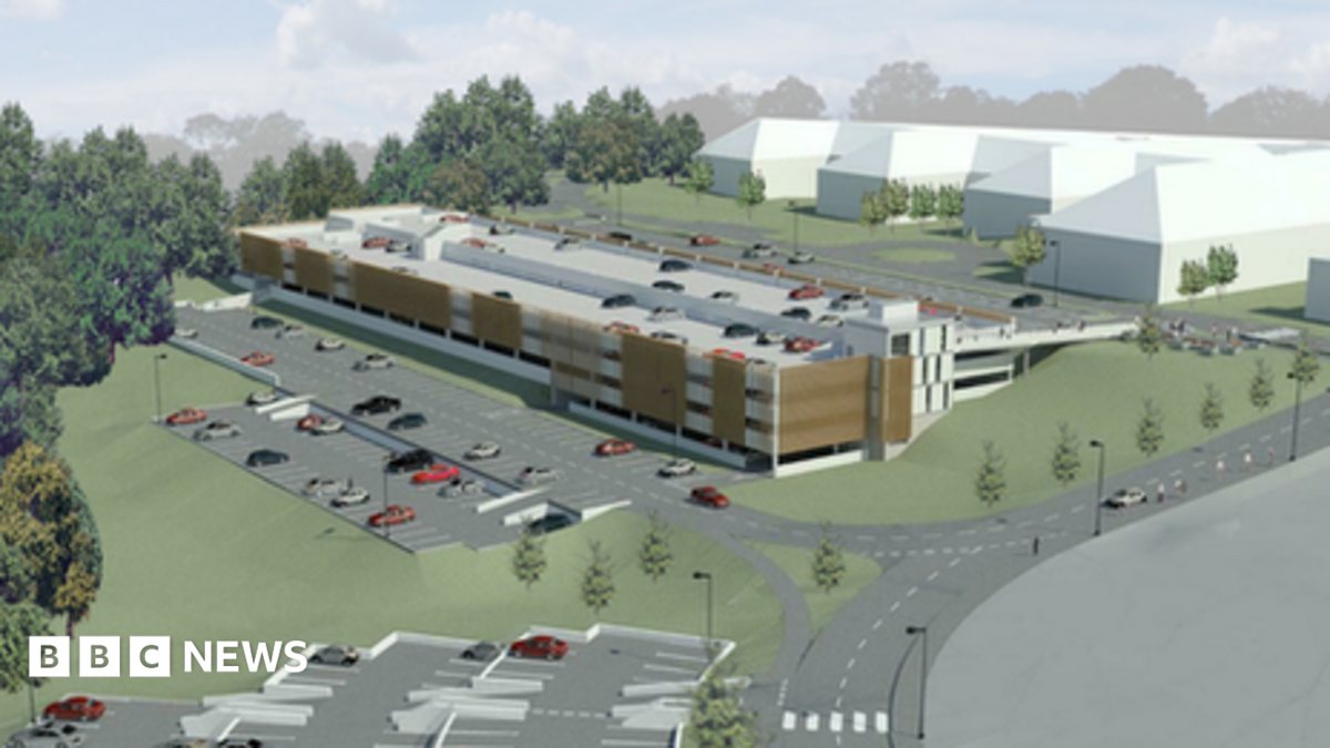 12m-car-park-at-university-hospital-llandough-cardiff-bbc-news
