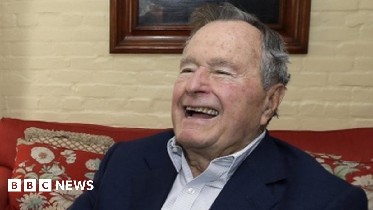H W Bush in Texas hospital with bronchitis BBC News