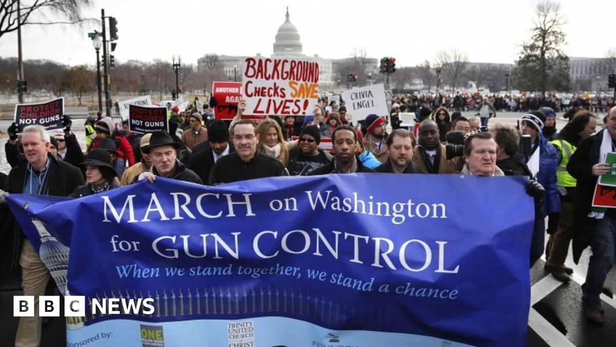 US gun debate: Washington rally for more gun control - BBC News