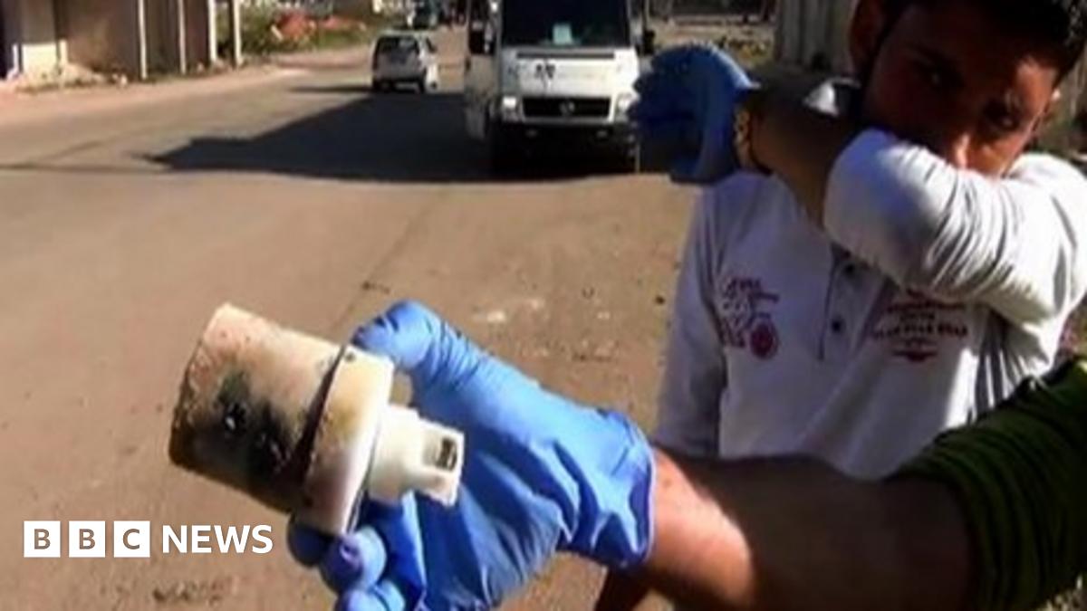 Syria conflict: BBC shown 'signs of chemical attack' - BBC News