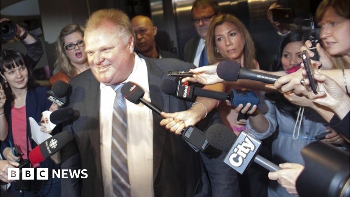 Toronto Mayor Rob Ford denies drug video allegations BBC News