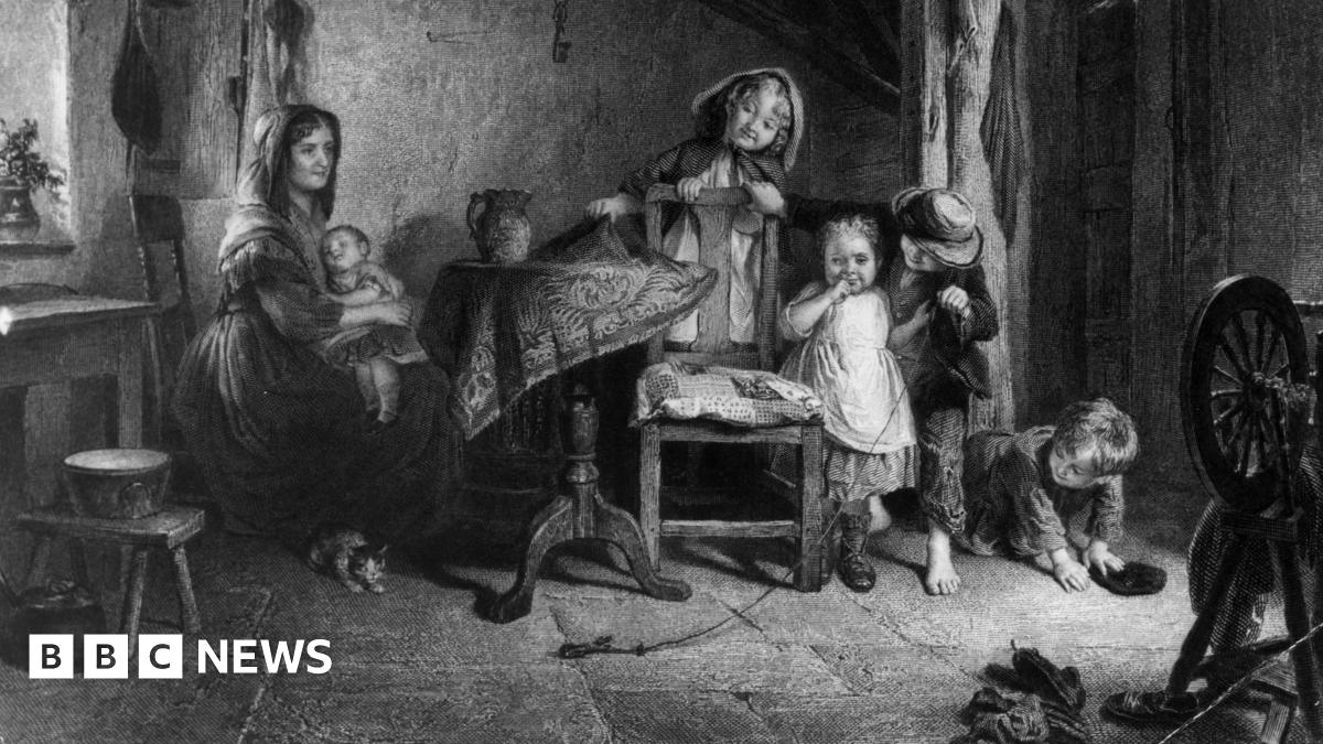 Idealised depiction of family life in 1700s