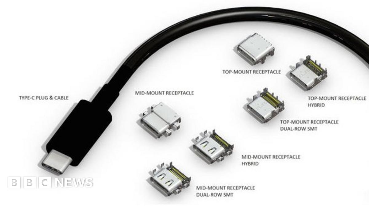 Reversible USB cable design finished - BBC News