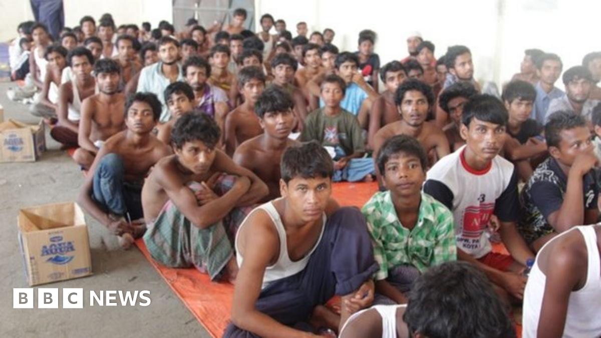 Migrants Rescued From Sinking Boat Off Indonesia S Aceh Bbc News Migrants Rescued From Sinking Boat Off Indonesia S Aceh Bbc News