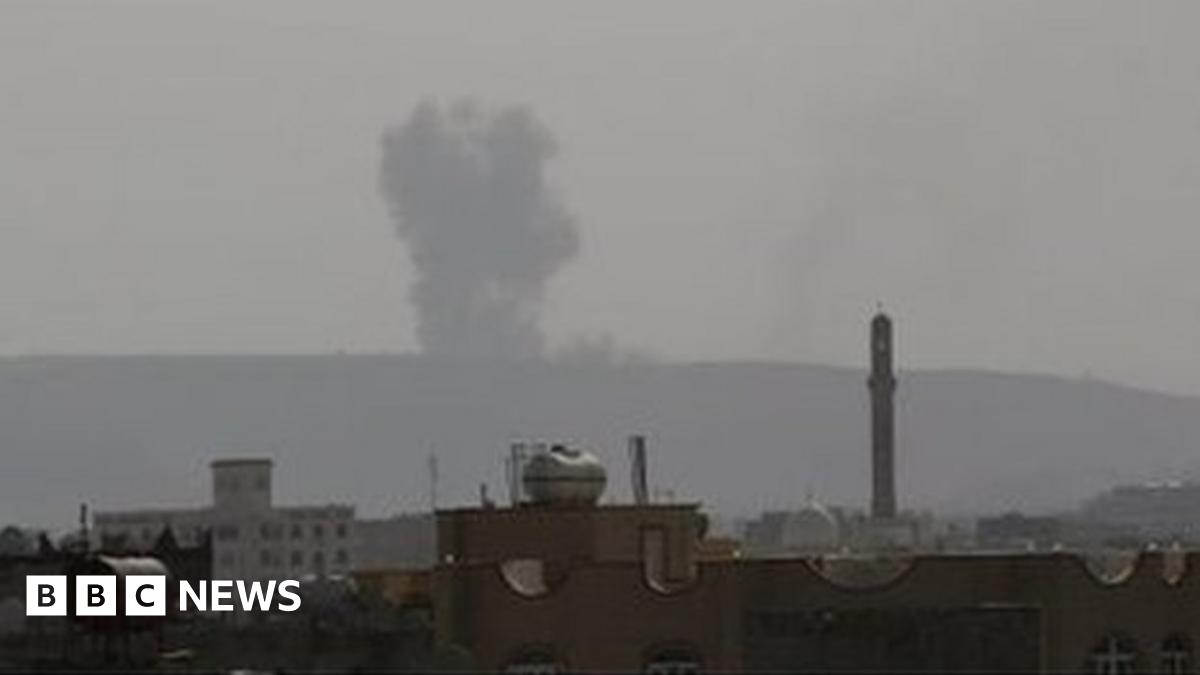 Yemen Crisis Saudi Arabia Air Strikes Kill 44 In Sanaa Bbc News