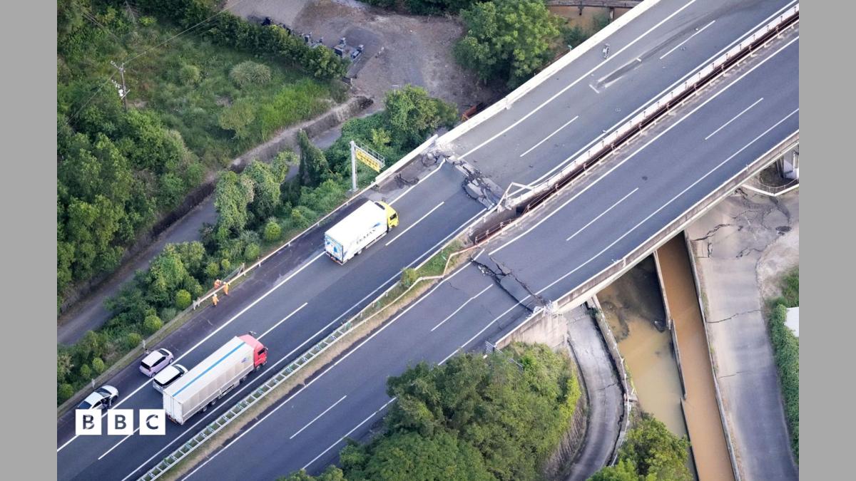 7.1 magnitude earthquake hits southern Japan causing mall collapse
