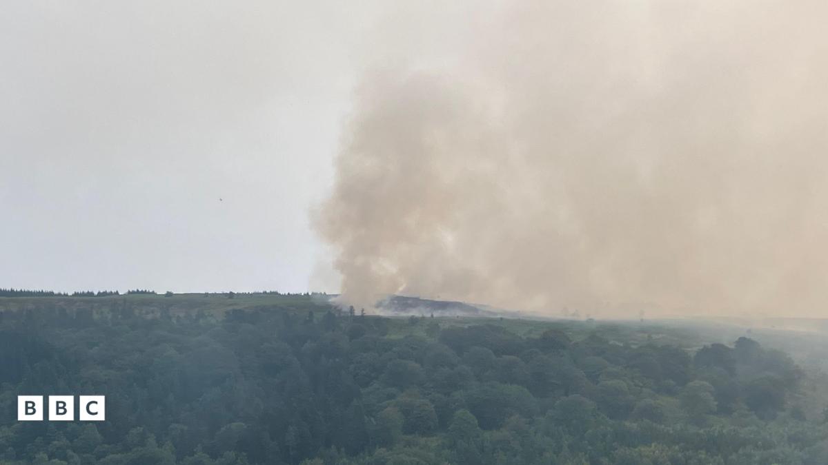 Riesiger Waldbrand in Wales: 120 Fußballfelder in Flammen