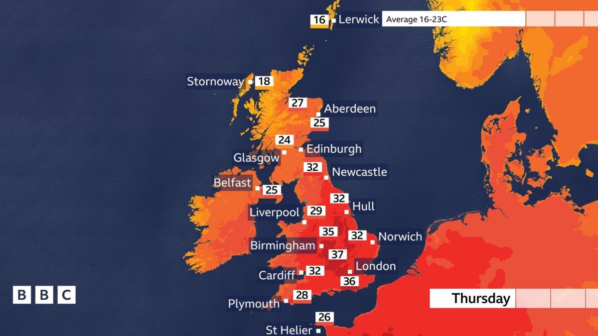Heat Records Broken in England!