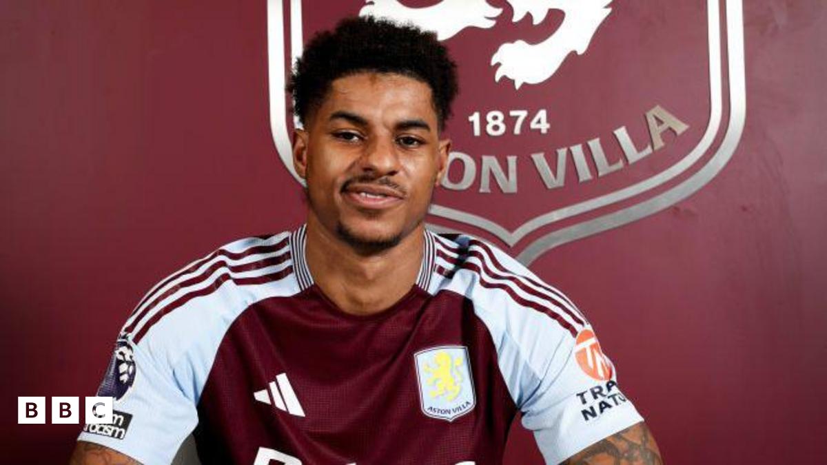 Marcus Rashford joins Aston Villa on loan from Manchester United