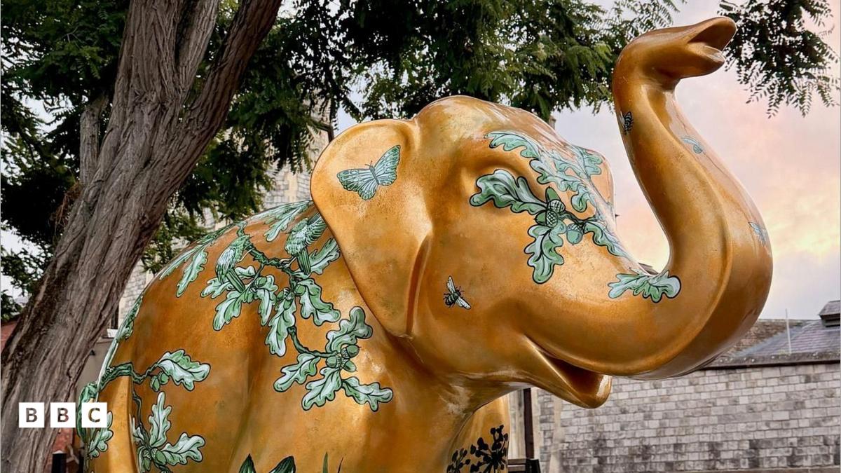 Colorful Elephant Statues Created for Charity