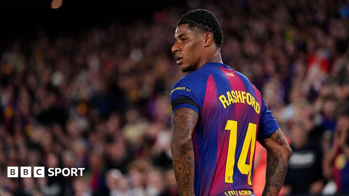 Photo: BBC Marcus Rashford while playing for Barcelona