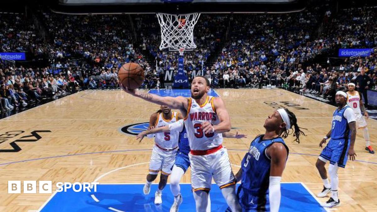 NBA: Stephen Curry hits 12 three-pointers for Golden State Warriors against Orlando Magic