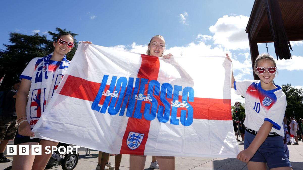 Euro 2025 semi-final build-up: Fans gather in Geneva before England v Italy - BBC