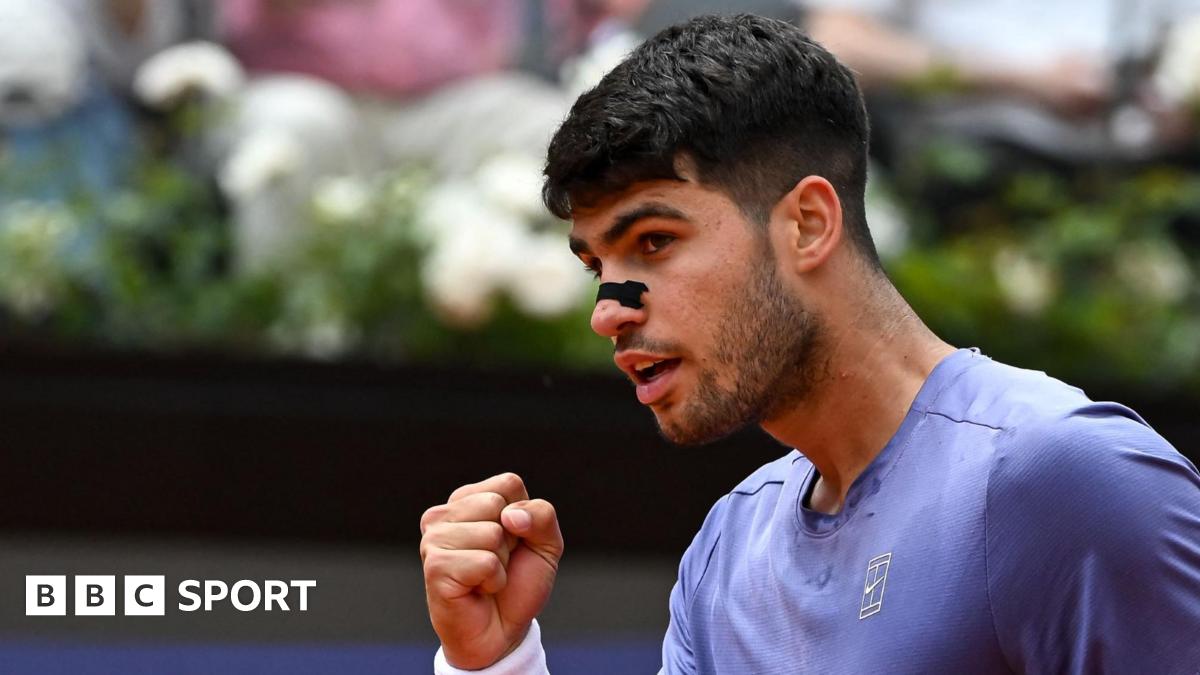 'My body feels great' - Alcaraz wins on Rome comeback