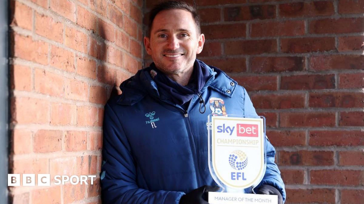 Lampard wins second manager of the month award