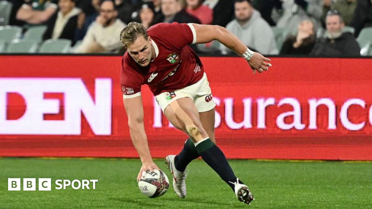 Van der Merwe scores hat-trick in eight-try Lions win