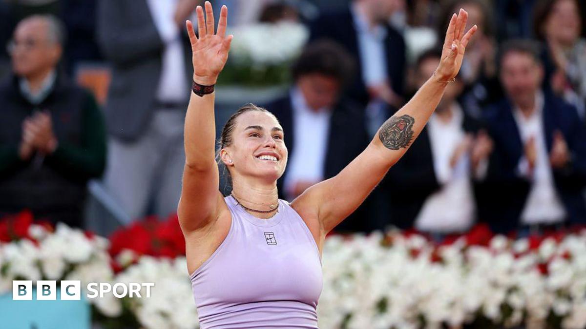 Sabalenka beats spirited Gauff to win Madrid Open