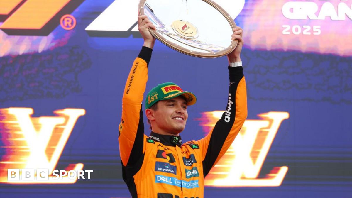 Grand Prix Australia: Lando Norris menang dari Max Verstappen setelah balapan basah yang kacau