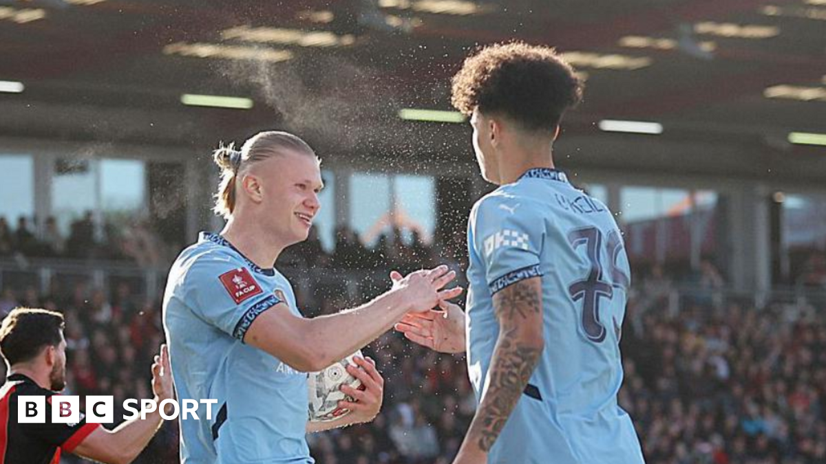 AFC Bournemouth 1-2 Man City: Erling Haaland and Omar Marmoush put visitors into FA Cup semi-final
