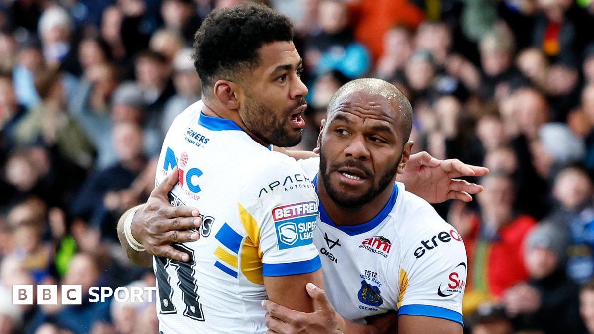 Super League: Leeds 26-22 Warrington – Maika Sivo scores hat-trick