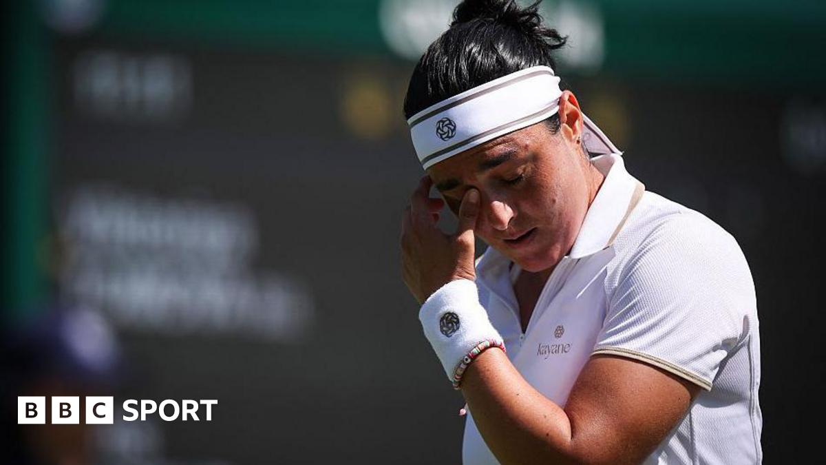 Two-time runner-up Jabeur retires from Wimbledon opener