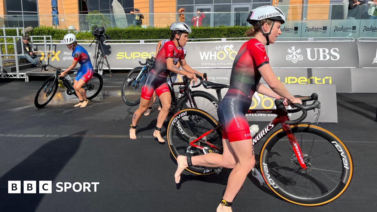 Nearly 200 Triathletes Compete at World's Highest Bridge Challenge in China