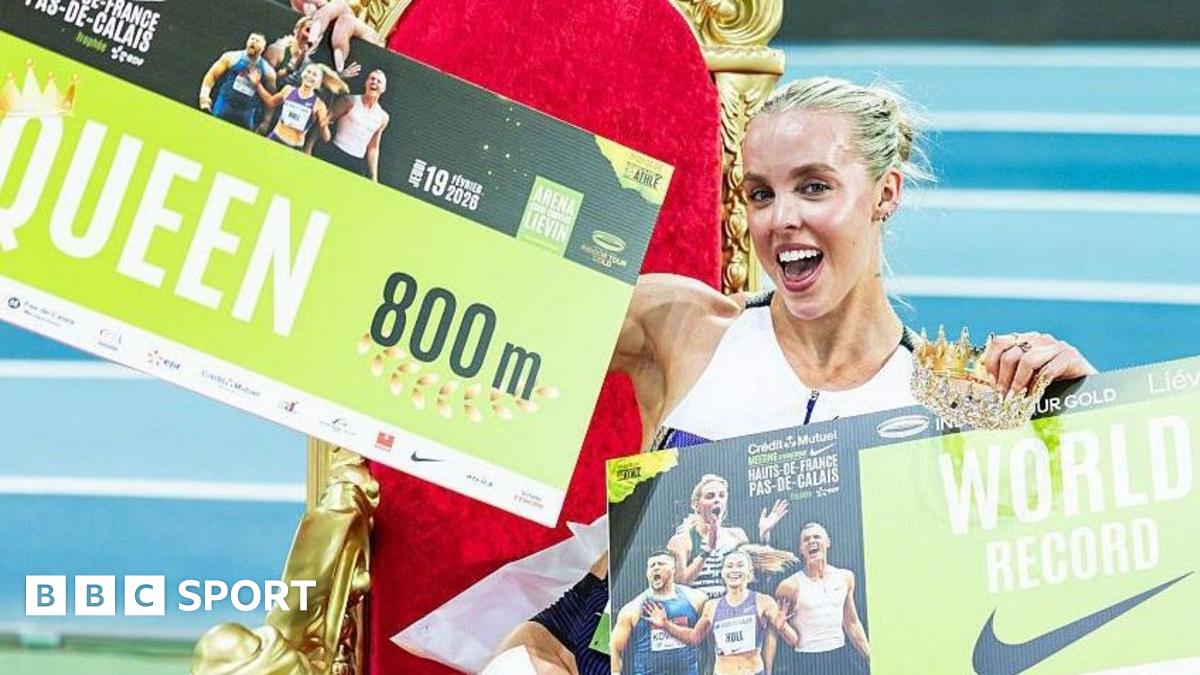 Hodgkinson smashes women's indoor 800m world record