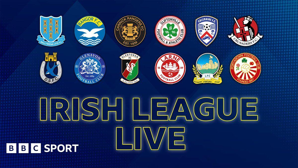 Irish Premiership: Updates & clips as Larne look to win title on final day