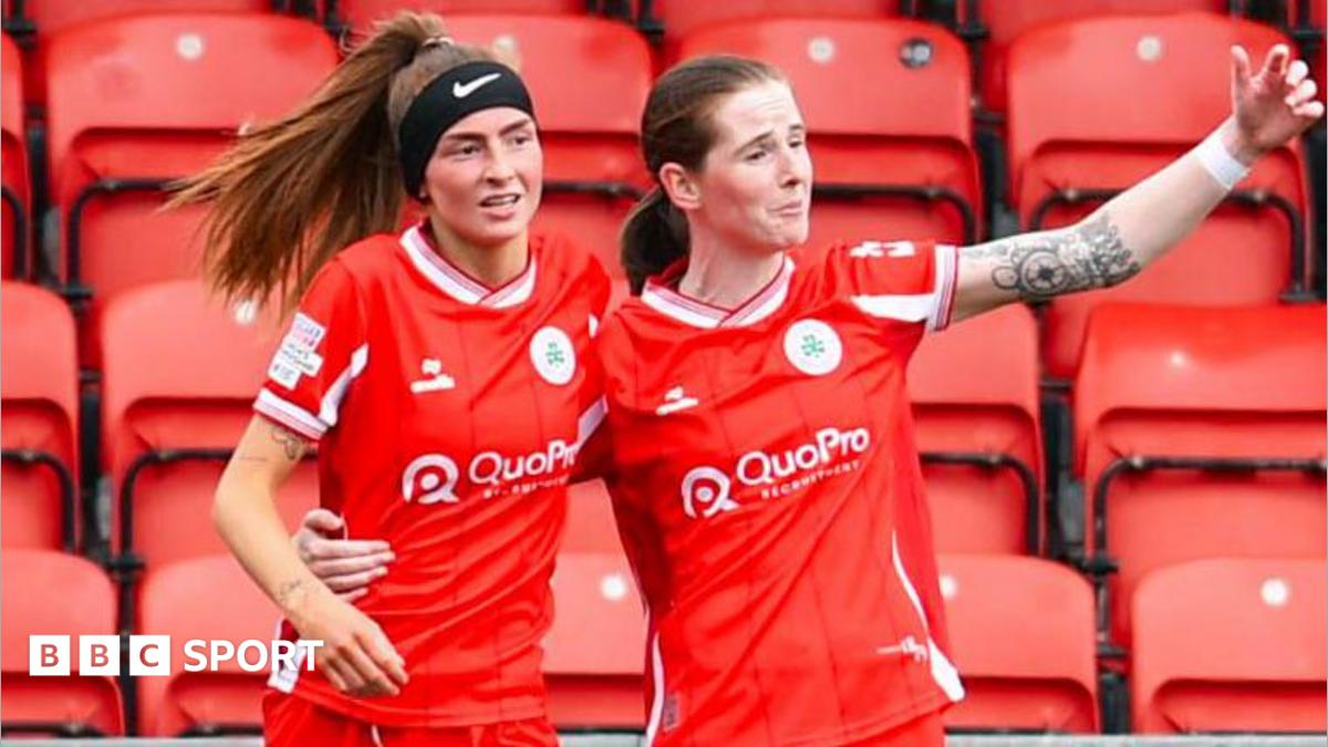 Women's League Cup final: Cliftonville beat Glentoran to lift trophy