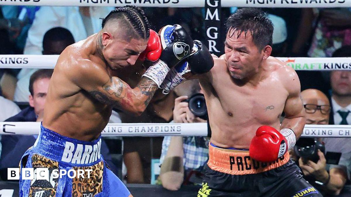 Manny Pacquiao draws comeback fight as Mario Barrios retains WBC welterweight title thumbnail
