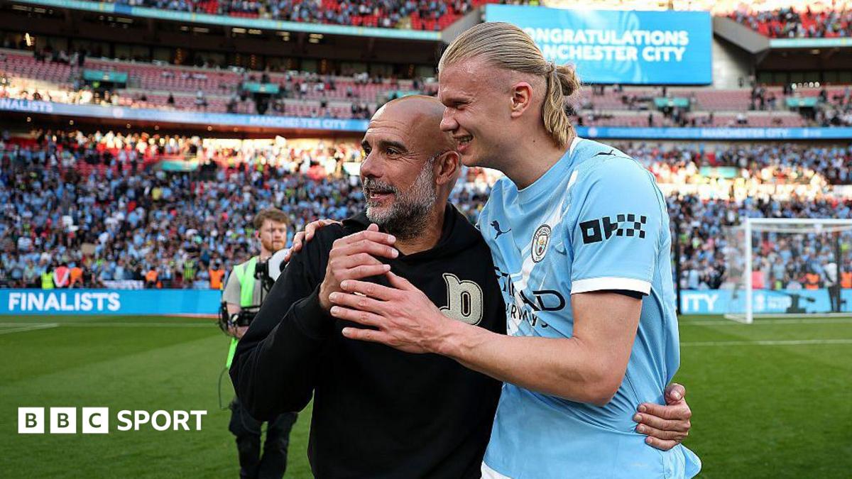 Haaland salutes Pep as he says goodbye to City after 10 years 💙