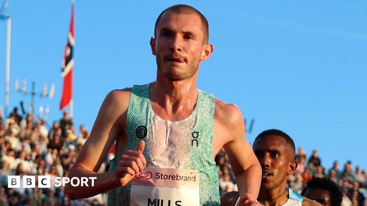 Mills 'can be in mix with best' after smashing Farah's UK record