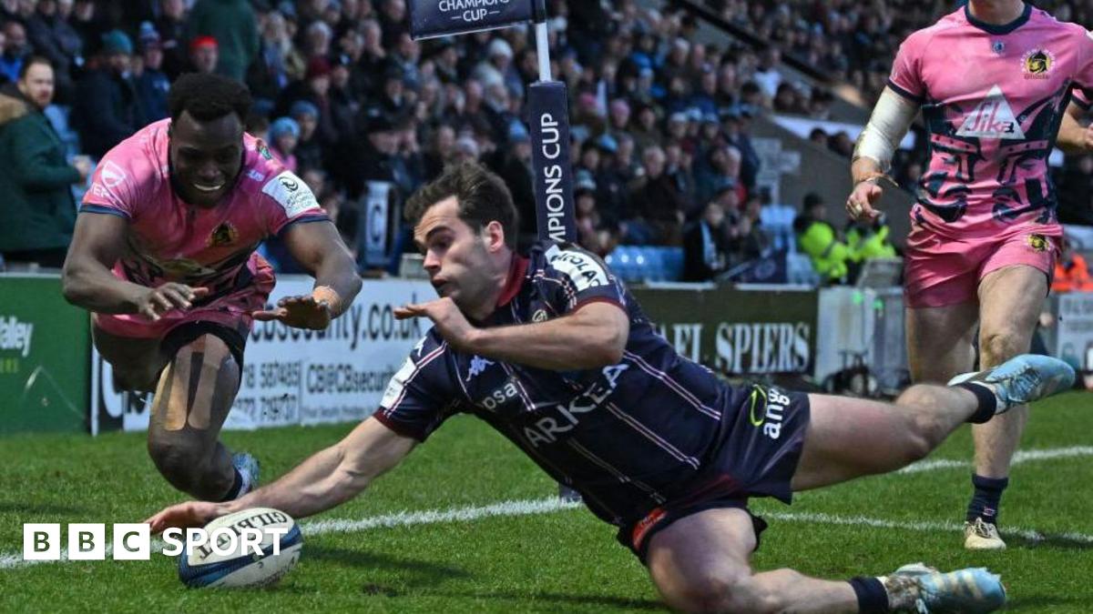 Penaud hat-trick all but ends Exeter last-16 hopes