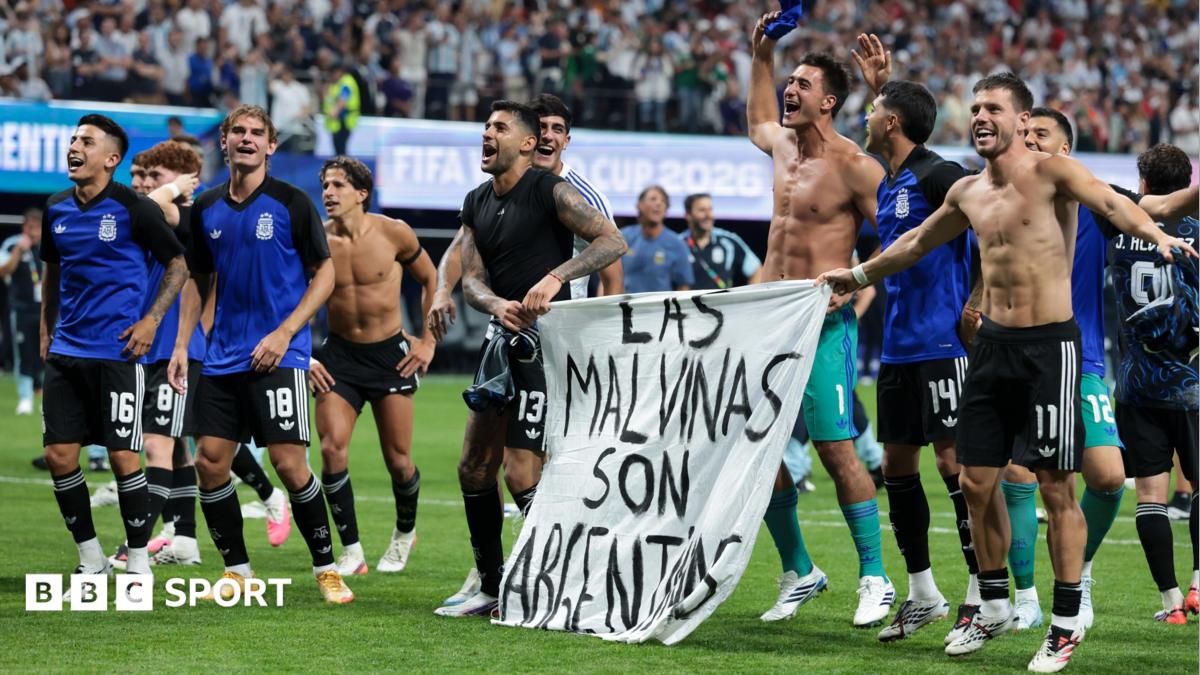 Argentina face action over Falklands banner