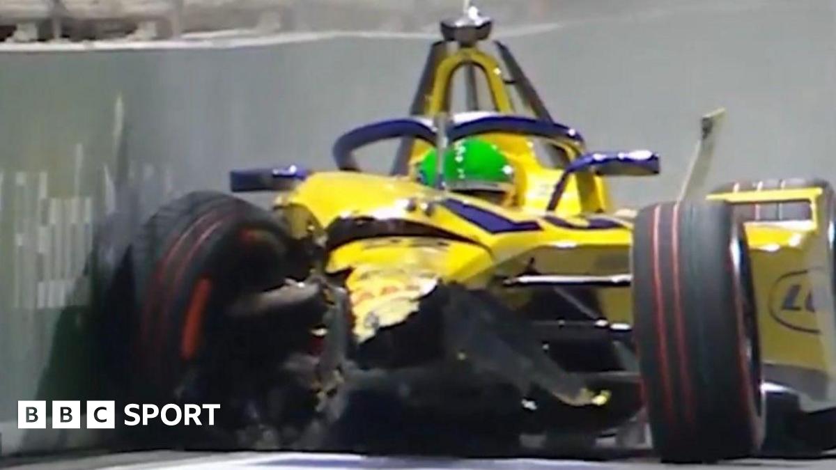 Richard Hammond's daughter Izzy in Formula E crash
