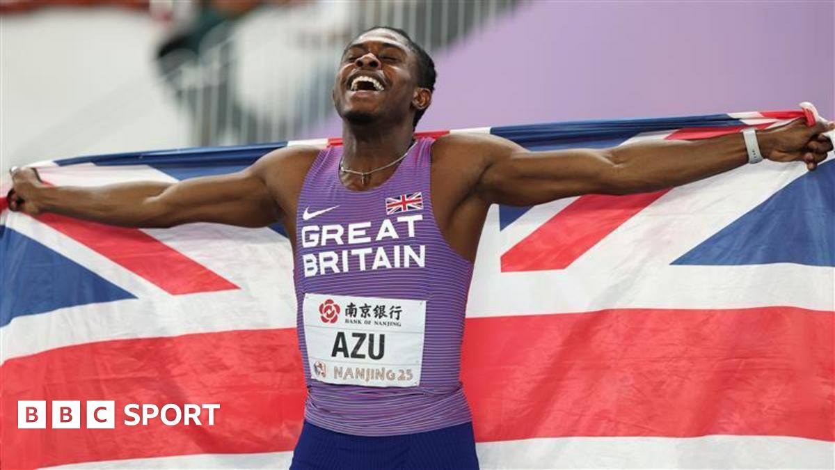 GB's Azu sprints to 60m World Indoor gold for first global title